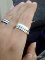 картинка 1 прикреплена к отзыву 🔨 Норвежские викингские кольца из нержавеющей стали - настраиваемое кольцо для мужчин и женщин, идеально подходит для облегчения тревоги - FaithHeart от Luis Nelson