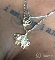 img 1 attached to 🐘 Barzel 18K Gold Plated Elephant Pendant Necklace for All Genders on Flat Mariner 060 3MM Chain review by Douglas Jakab
