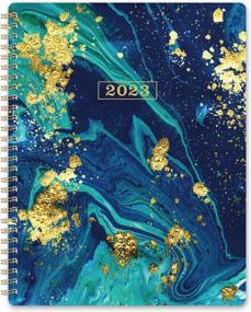 img 4 attached to 2023 Planner: 8" X 10" Large Agenda With Thick Paper, Twin-Wire Binding & Flexible Cover - Perfect For Home, School And Office Organization!