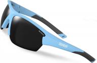 uv400 polarized sports sunglasses for men women - baseball cycling fishing running golf logo