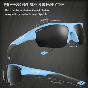 img 2 attached to UV400 Polarized Sports Sunglasses For Men Women - Baseball Cycling Fishing Running Golf