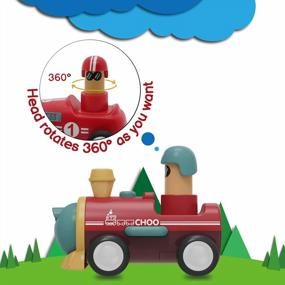 img 2 attached to Friction-Powered Toy Cars: Push-And-Go Vehicles For Transport Play - Perfect Gifts For Kids Age 3 And Up, With Airplane, Boat, Train And Car Included