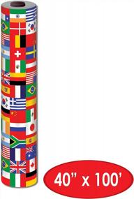 img 3 attached to 40-Inch X 100-Foot International Flag Table Roll By Beistle - Multicolor