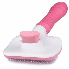 img 4 attached to TIMINGILA Self Cleaning Slicker Brush For Dogs And Cats,Pet Grooming Tool,Removes Undercoat,Shedding Mats And Tangled Hair ,Dander,Dirt, Massages Particle,Improves Circulation