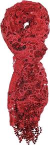 img 3 attached to 💫 Add Glamour to Your Style with Ted Jack Bedazzled Sequin Sparkle Women's Scarves & Wraps