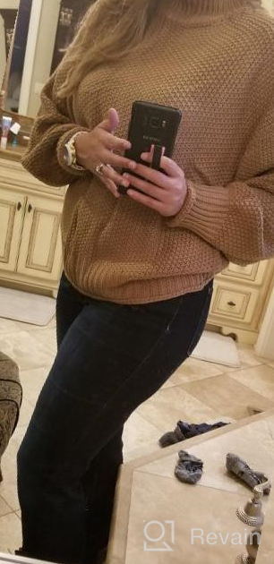 img 1 attached to Stay Warm In Style With Ybenlow Women'S Oversized Turtleneck Sweater review by Matt Watkins