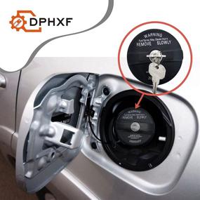 img 1 attached to High Security Locking Gas Cap: Fuel Cap for Jeep Wrangler, Liberty, Cherokee, Grand Cherokee, and More