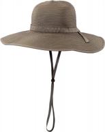 солнцезащитная шляпа с широкими полями upf 50+ для женщин от swimzip логотип