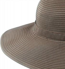img 3 attached to Солнцезащитная шляпа с широкими полями UPF 50+ для женщин от SwimZip