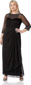 img 1 attached to Charcoal Sweetheart Neckline Dresses: Alex Evenings Women's Clothing Collection