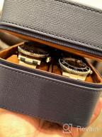 img 1 attached to 5-Watch Travel Case Storage Organizer: Tough Portable Protection For Watches Up To 50Mm - ROTHWELL (Black/Red) review by Eric Currie