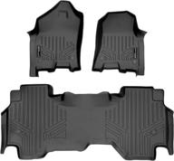 🚗 optimized black maxliner floor mats 2 row liner set for 2019-2021 ram 1500 quad cab with 1st row captain seat or bench seats логотип