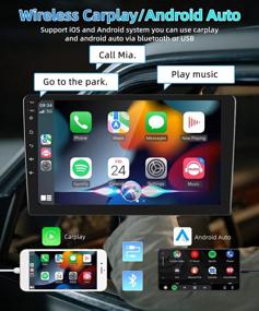 img 3 attached to 9-дюймовый сенсорный экран GPS-навигатор для Honda Civic 2013-2017 с беспроводной связью Carplay и Android Auto, Bluetooth, USB, WiFi, FM / RDS-радиоприемником и резервной камерой - поддержка системы Android 32 ГБ