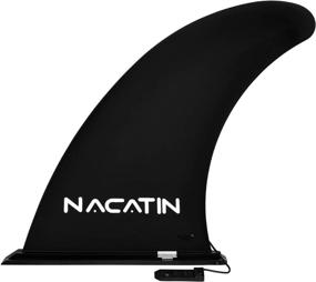 img 4 attached to NACATIN 9" Surf SUP Fin - простая система винтов без инструментов для оптимальной устойчивости на доске для серфинга, лонгборде и байдарке