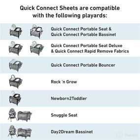 img 1 attached to 🏞️ Stone Gray Pack 'n Play® Quick Connect Playard Sheet