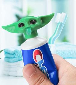 img 4 attached to New Baby Yoda Toothpaste Topper 2022 - G-rogu Toothpaste Topper for Kids with Yoda Toothpaste Dispenser | Ideal Gift for Star Wars Fans - Includes Gift Box