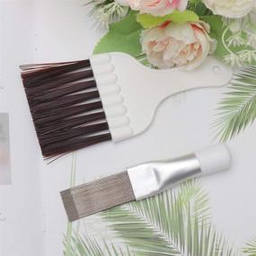 img 1 attached to 🧹 Pengxiaomei Air Conditioner Cleaning Tools - 4 Pcs Condenser Fin Brush Set, AC Coil Cleaning Whisk Brush & Fin Comb - Stainless Steel Refrigerator Fin Cleaner - Repair Evaporator Radiator