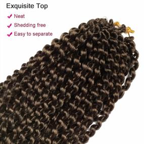 img 2 attached to Get Boho-Chic With 24 Inch Ubeleco Ombre Blonde Passion Twist Crochet Hair For Women