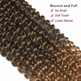 img 1 attached to Get Boho-Chic With 24 Inch Ubeleco Ombre Blonde Passion Twist Crochet Hair For Women