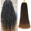 get boho-chic with 24 inch ubeleco ombre blonde passion twist crochet hair for women logo