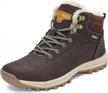 mens womens hiking winter snow boots waterproof non slip soft lined logo