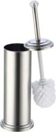 💎 silver stainless steel toilet brush holder with stylish diamond top - heavy duty, deep cleaning, bathroom storage logo