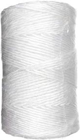 img 3 attached to 🧵 Poly Twine - 1-Ply x 1,000 Feet Tube - White, Resistant to Unraveling and Fraying - Ideal for Hand Tying