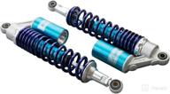 🏍️ gzyf pair 375mm motorcycle air shock absorbers for honda suzuki yamaha kawasaki atv go kart quad dirt sport bikes - universal compatibility логотип