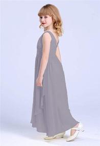 img 2 attached to 🌹 Joyful Rose Chiffon Junior Bridesmaid Dresses - Girls' Clothing