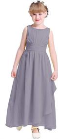 img 4 attached to 🌹 Joyful Rose Chiffon Junior Bridesmaid Dresses - Girls' Clothing