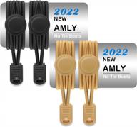 convenient and durable: amly elastic boot laces for active adults logo