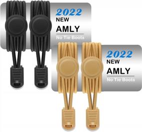 img 4 attached to Convenient And Durable: AMLY Elastic Boot Laces For Active Adults