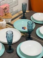 img 2 attached to LUMINARC tableware Dinner service DIWALI LIGHT TURQUOISE&WHITE Luminarc Diwali Light Turkuaz&White 18 items for 6 persons review by Dorota Jeziormka ᠌