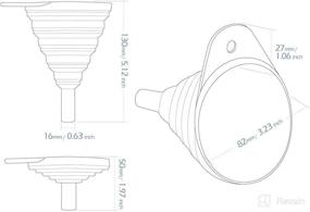 img 1 attached to 🏍️ KiWAV Collapsible Silicone Oil Funnel for Motorcycles