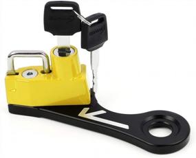 img 2 attached to Motorcycle Helmet Security Lock By GUAIMI, Anti-Theft Device Compatible With Twins Bonneville, Thruxton, And Scrambler - Yellow