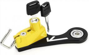 img 1 attached to Motorcycle Helmet Security Lock By GUAIMI, Anti-Theft Device Compatible With Twins Bonneville, Thruxton, And Scrambler - Yellow
