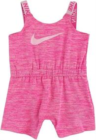 img 1 attached to 🌴 Nike Little Essentials Tropical Jumpsuit 06E444 F1P for Girls - Stylish Clothing