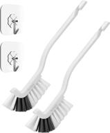 🧼 setsail scrub brush: 2 pack right angle cleaning brush for deep cleaning, with handle, stiff bristles – ideal for sink, dishes, pot pan, tile lines, window gap, bathroom - grout brush included logo