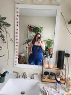 img 1 attached to Stylishly Ripped: Women'S Adjustable Strap Denim Overalls By AvaCostume review by Crystal Wilson