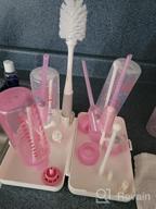 img 1 attached to Organize Your Baby Bottles Effortlessly With The Termichy Large Capacity Bottle Drying Rack In Pink review by Dylan Aaronson