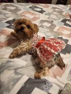 img 1 attached to Small Dog Dress Harness D-Ring Outfit Costume Bow Hair Rope Birthday Gift DT01L review by John Bones