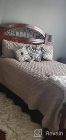 img 5 attached to King Size All Seasons White Quilt Set - Exclusivo Mezcla Bedspread/Bedding Coverlet With 2 Pillow Shams, Lightweight & Soft