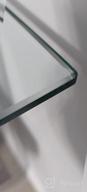 img 1 attached to Narrow & Stylish Glass Console Table With Storage: Ideal For Modern Interiors, Small Spaces & Multiple Uses review by Patrick Bacho