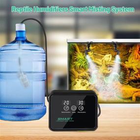 img 3 attached to 🦎 Enhance Your Reptile's Habitat with the Reptile Humidifiers Smart Misting System - Automatic Mister with Timer, 360° Adjustable Misting Nozzles, Perfect for Rainforest Plants and Amphibians