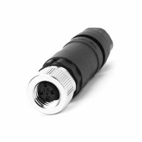 img 4 attached to Waterproof Industrial Sensor Plug Adapter - VELLEDQ M8 Connector 4-Pin A Coding UTP IP67 Female Straight (4 Contacts)