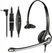 crystal clear communication: wantek 2.5mm monaural telephone headset with noise canceling mic and quick disconnect for cisco, polycom, panasonic and more logo