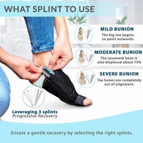 img 3 attached to Orthopedic Bunion Night Splint And Toe Corrector For Women And Men - NYPOT Bunion Corrector With Toe Separator, Turf Toe Brace And Day/Night Support