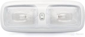 img 2 attached to 💡 Lumitronics RV Euro Style 12V Interior Double Dome Light with On/Off Switch: Trailer Camper Interior Lighting at Its Finest!