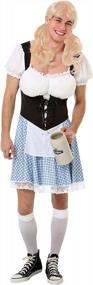 img 4 attached to Забавный мужской костюм на Октоберфест - баварское пивное платье на Хэллоуин с большой грудью
