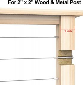 img 1 attached to Комплект из 20 концевых фитингов BLIKA T316 из нержавеющей стали морского класса для кабельных перил 3/16 дюймов на деревянных и металлических опорах — включает обжимную шпильку и невидимый приемник для установки на палубе и лестнице